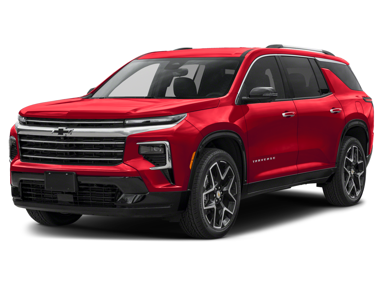 2026 Chevrolet Traverse High Country in Sterling Gray Metallic — front three-quarter view