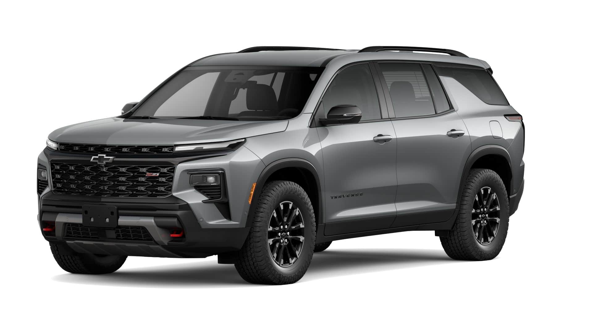 2026 Chevrolet Traverse Z71 in Sterling Gray Metallic — front three-quarter view