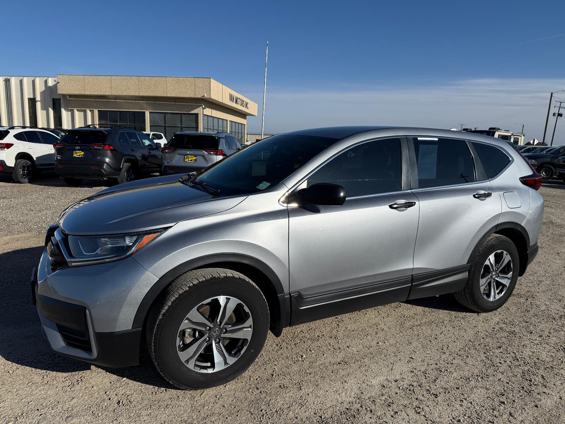 2022 Honda CR-V LX in Silver — front three-quarter view